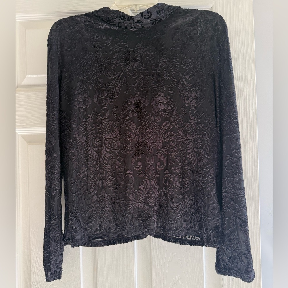 Express Black Textured Women's Hoodie